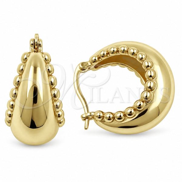 Oro Laminado Small Hoop, Gold Filled Style Polished, Golden Finish, 02.195.0424.25