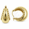 Oro Laminado Small Hoop, Gold Filled Style Polished, Golden Finish, 02.195.0424.25