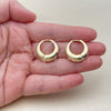 Oro Laminado Huggie Hoop, Gold Filled Style Polished, Golden Finish, 02.195.0171.20