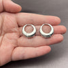 White Gold Filled Huggie Hoop, Polished, Rhodium Finish, 02.195.0171.1.20