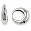 White Gold Filled Huggie Hoop, Polished, Rhodium Finish, 02.195.0171.1.20