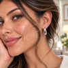 White Gold Filled Huggie Hoop, Polished, Rhodium Finish, 02.195.0171.1.17