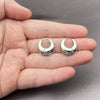 White Gold Filled Huggie Hoop, Polished, Rhodium Finish, 02.195.0171.1.17