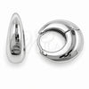 White Gold Filled Huggie Hoop, Polished, Rhodium Finish, 02.195.0171.1.17