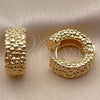 Oro Laminado Huggie Hoop, Gold Filled Style Polished, Golden Finish, 02.195.0452.20