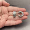 White Gold Filled Huggie Hoop, Polished, Rhodium Finish, 02.195.0452.1.20