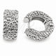Argolla Huggie 02.195.0452.1.20 Oro Laminado Blanco, Pulido, Rodinado