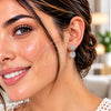 White Gold Filled Stud Earring, with White Cubic Zirconia, Polished, Rhodium Finish, 02.344.0176.3