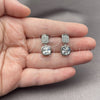 White Gold Filled Stud Earring, with White Cubic Zirconia, Polished, Rhodium Finish, 02.344.0176.3