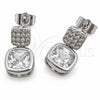 White Gold Filled Stud Earring, with White Cubic Zirconia, Polished, Rhodium Finish, 02.344.0176.3