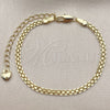 Oro Laminado Basic Bracelet, Gold Filled Style Bismark Design, Polished, Golden Finish, 04.213.0262.06 (Thickness, 6 Inches Length)