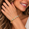 Oro Laminado Basic Bracelet, Gold Filled Style Mariner Design, Polished, Tricolor, 04.63.1417.1.07 (05 MM Thickness, 7 Inches Length)
