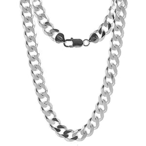Sterling silver curb link chain — main product view — SKU GD250
