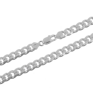 Sterling silver curb link bracelet, 8 inches — alternate product view — SKU GD200.8