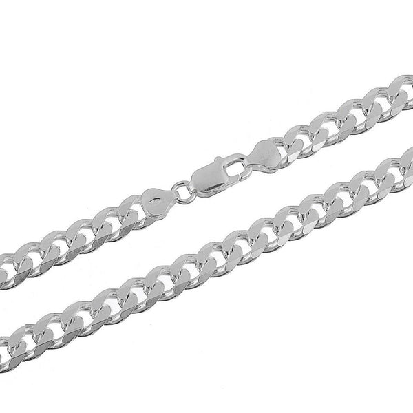 Sterling silver curb link bracelet, 8 inches — alternate product view — SKU GD200.8