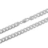 Sterling silver curb link bracelet, 8 inches — alternate product view — SKU GD200.8