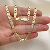 Oro Laminado Basic Necklace, Gold Filled Style Polished, Golden Finish, 04.63.1337.24