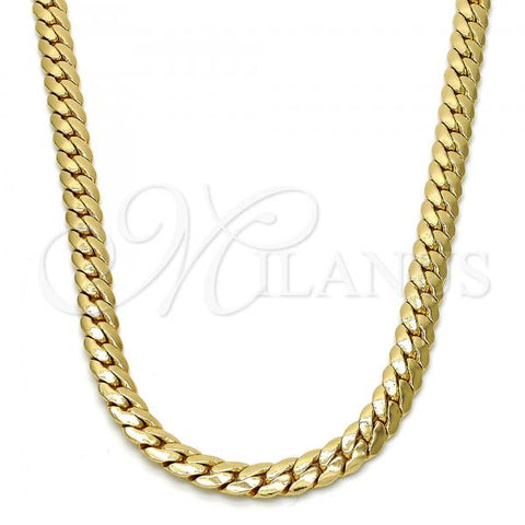Gold Tone Basic Necklace, Polished, Golden Finish, 04.242.0022.30GT