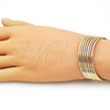 Oro Laminado Semanario Bangle, Gold Filled Style Polished, Golden Finish, 5.232.002.02