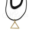 Oro Laminado Fancy Necklace, Gold Filled Style Choker Design, Polished, Golden Finish, 04.215.0015.12