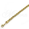 Oro Laminado Basic Bracelet, Gold Filled Style Rope Design, Polished, Golden Finish, 04.213.0103.08