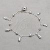 Sterling Silver Fancy Bracelet, Grape and Ball Design, Polished, Silver Finish, 03.409.0113.08