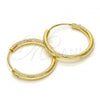 Oro Laminado Small Hoop, Gold Filled Style Polished, Golden Finish, 02.170.0156.20