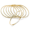 Oro Laminado Semanario Bangle, Gold Filled Style Golden Finish, 5.232.002.03 (02 MM Thickness, Size 3 - 2.00 Diameter)