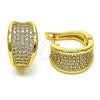 Oro Laminado Huggie Hoop, Gold Filled Style Polished, Golden Finish, 02.283.0129.15