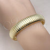 Oro Laminado Fancy Bracelet, Gold Filled Style Expandable Bead Design, Polished, Golden Finish, 03.213.0253.08