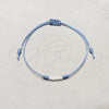 Sterling Silver Adjustable Bolo Bracelet, Ball Design, Blue Silver Finish, 03.426.0001.5.07