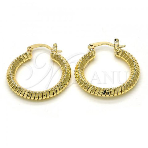 Oro Laminado Small Hoop, Gold Filled Style Polished, Golden Finish, 5.158.033.25