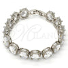 Rhodium Plated Tennis Bracelet, with White Cubic Zirconia, Rhodium Finish, 03.210.0010.1.07
