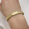 Stainless Steel Solid Bracelet, Polished, Golden Finish, 03.114.0379.5.09