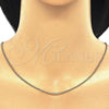Oro Laminado Basic Necklace, Gold Filled Style Miami Cuban Design, Polished, Golden Finish, 04.213.0157.20