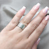 Stainless Steel Mens Ring, Polished, Rhodium Finish, 01.63.0686.11