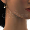 Rhodium Plated Dangle Earring, with Light Silk Swarovski Crystals, Polished, Rhodium Finish, 02.239.0002.4