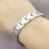 Stainless Steel Solid Bracelet, Polished, Steel Finish, 03.114.0227.09