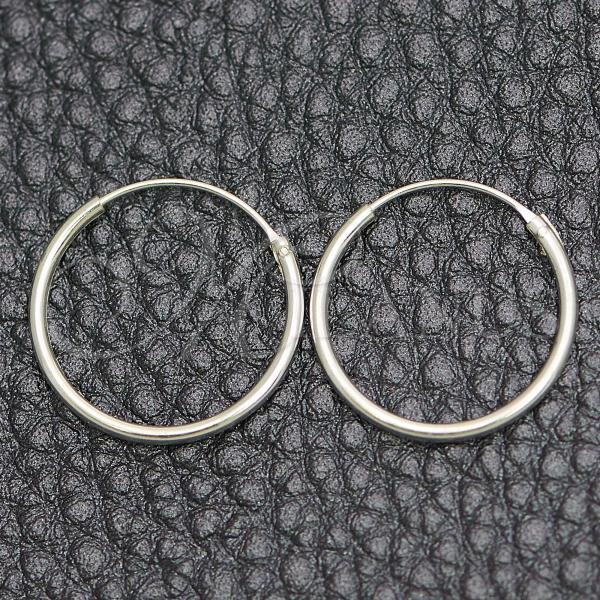 Sterling Silver Small Hoop, Polished, Silver Finish, 02.399.0010.15