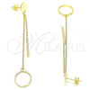 Sterling Silver Long Earring, Polished, Golden Finish, 02.186.0195.1
