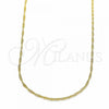 Oro Laminado Basic Necklace, Gold Filled Style Singapore Design, Polished, Golden Finish, 04.32.0013.20
