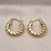 Oro Laminado Small Hoop, Gold Filled Style Polished, Golden Finish, 02.163.0278.24