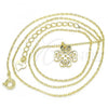 Sterling Silver Pendant Necklace, Polished, Golden Finish, 04.337.0001.1.16