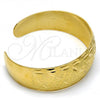 Oro Laminado Individual Bangle, Gold Filled Style Herringbone Design, Diamond Cutting Finish, Golden Finish, 07.156.0059 (23 MM Thickness, One size fits all)