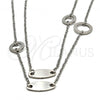 Stainless Steel Fancy Necklace, Polished, Steel Finish, 04.220.0001.65