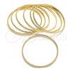 Oro Laminado Semanario Bangle, Gold Filled Style Polished, Golden Finish, 5.232.004.05 (04 MM Thickness, Size 5 - 2.50 Diameter)