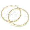 Oro Laminado Extra Large Hoop, Gold Filled Style Polished, Golden Finish, 02.213.0159.70