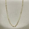 Oro Laminado Basic Necklace, Gold Filled Style Polished, Golden Finish, 04.213.0158.22