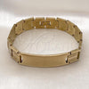 Stainless Steel Solid Bracelet, Polished, Golden Finish, 03.114.0355.3.08