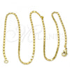 Oro Laminado Basic Necklace, Gold Filled Style Polished, Golden Finish, 04.213.0004.18